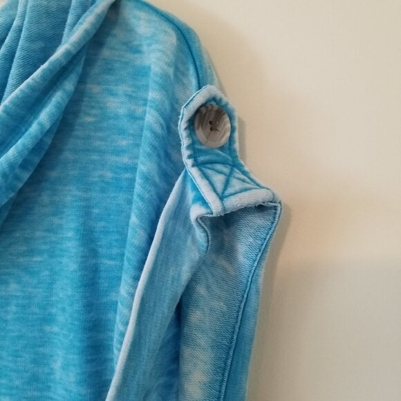 Joe Boxes faded blue w stars hooded top sz M - Picture 4 of 4